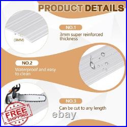 Tandefio 6x1/4x72 Silver Door Saddle 2pc