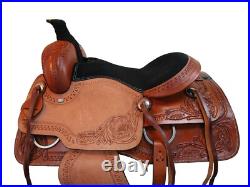 Team Roping Saddle 15 16 17 18 Western Horse Rodeo Roper Ranch Leather Tack Set