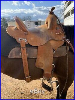 Teskeys 14.5 roughout barrel saddle