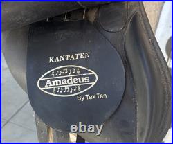 Tex Tan Amadeus Kantaten Dressage Saddle 17 Seat Black Leather English Riding