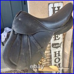 Tex Tan Amadeus Kantaten Dressage Saddle 17 Seat Black Leather English Riding