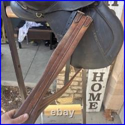 Tex Tan Amadeus Kantaten Dressage Saddle 17 Seat Black Leather English Riding