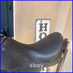 Tex Tan Amadeus Kantaten Dressage Saddle 17 Seat Black Leather English Riding