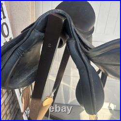 Tex Tan Amadeus Kantaten Dressage Saddle 17 Seat Black Leather English Riding