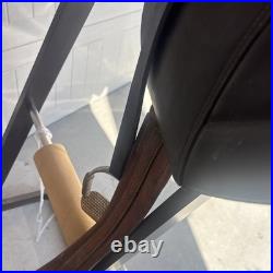 Tex Tan Amadeus Kantaten Dressage Saddle 17 Seat Black Leather English Riding