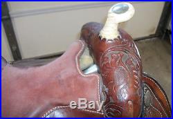 Tex Tan Hereford Yoakum Tx Used All Around Western Horse Saddle 15 Dark Oil
