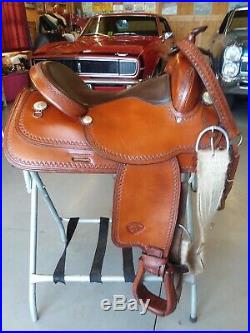 Tex Tan Tex Flex Western Pleasure Saddle & Matching Breast Collar FQHB