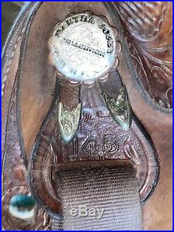 The Ultimate By Circle Y Martha Josey 14.5 Leather Barrel Saddle #587560801