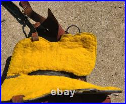 Tough 1 Hawley Barrel Saddle-Black and Brown/tan color