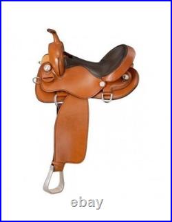 Tough 1 Western Saddle Aluminum Stirrups 17 1/2 Medium Oil RK933