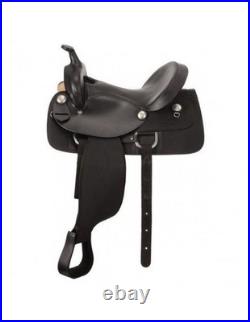 Tough 1 Western Saddle Gaited Lightweight Synthetic Black KS70