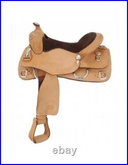 Tough 1 Western Saddle Royal King VeriFlex Roughout Suede Seat RK19S