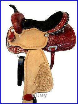 Trail Comfy Saddle 15 16 Western Horse Pleasure Floral Tooled Leather Package