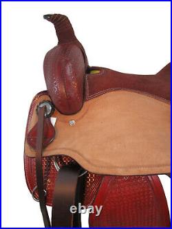 Trail Horse Saddle Western Pleasure Roping Roper Used Leather Tack 15 16 17 18