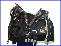Trail Western Saddle Pro Synthetic Kids Youth Child Pleasure Horse Tack 14 13 12