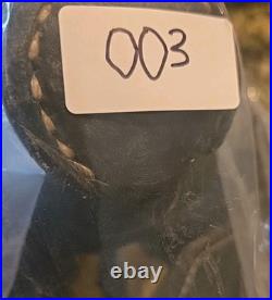 Training Saddle 10 Inch Black Tooled Leather Work Design Mexico Beautiful Vtg