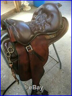 Tucker Montreal Royal Trooper Field Trial Saddle Size 18 Used Brown