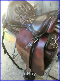 Tucker Montreal Royal Trooper Field Trial Saddle Size 18 Used Brown