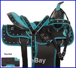 Turquoise Light Weight 15 16 17 18 Trail Horse Western Pleasure Saddle Tack Pad
