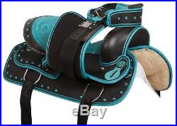 Turquoise Light Weight 15 16 17 18 Trail Horse Western Pleasure Saddle Tack Pad