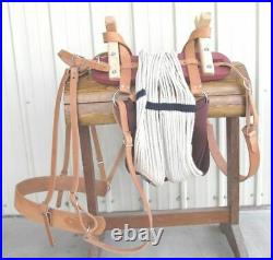 USA Built Sawbuck Pack Saddle with Nylon Latigos Double Rigging Horse Mule Packing