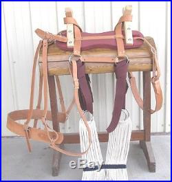 USA Built Sawbuck Pack Saddle with Nylon Latigos Double Rigging Horse Mule Packing