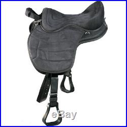 U-h100 Hilason Western Bareback Saddle Pleasure Trail Riding Treeless