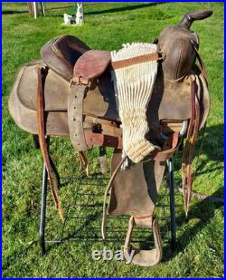 Unbranded Rough Out Western Saddle 15 in. Seat