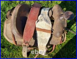 Unbranded Rough Out Western Saddle 15 in. Seat