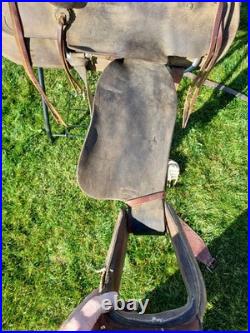 Unbranded Rough Out Western Saddle 15 in. Seat Unbranded Rough Out Western Saddle 15 in. Seat