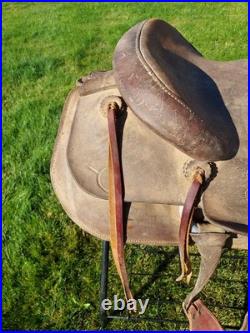 Unbranded Rough Out Western Saddle 15 in. Seat