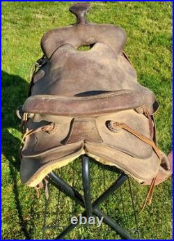Unbranded Rough Out Western Saddle 15 in. Seat