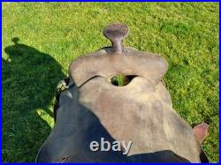Unbranded Rough Out Western Saddle 15 in. Seat