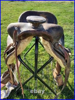 Unbranded Rough Out Western Saddle 15 in. Seat