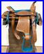 Used_10_Pony_Turquoise_Horse_Brown_Western_Kids_Mini_Saddle_01_hga