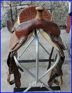Used 14-1/2 Billy Cook Barrel Saddle