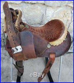 Used 14-1/2 Billy Cook Barrel Saddle