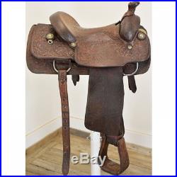 Used 14.5 Howard Council Calf Roping Saddles Code U145HCCALFROPER