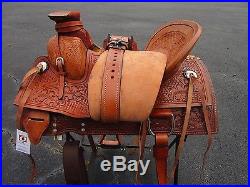 Used 15 16 17 Wade Roper Ranch Roping Western Pleasure Leather Horse Saddle