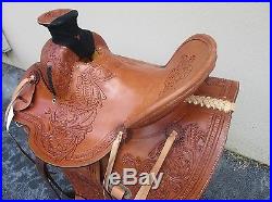 Used 15 16 Roping Ranch Wade Roper Cowboy Western Pleasure Leather Horse Saddle