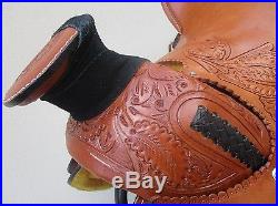 Used 15 16 Roping Ranch Wade Roper Cowboy Western Pleasure Leather Horse Saddle