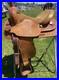 Used_15_Big_Horn_tooled_Western_all_around_saddle_withsemi_bars_US_made_01_cf