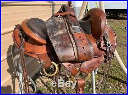 Used 16 Big Horn brown leather trail/endurance saddle 800