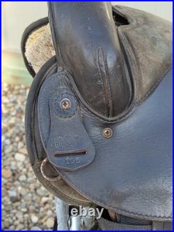 Used 17 Big Horn Synthetic Western Trail Saddle #105