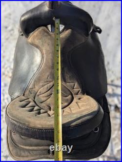 Used 17 Big Horn Synthetic Western Trail Saddle #105