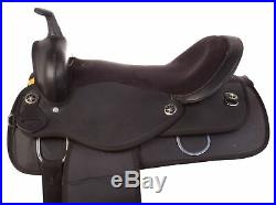 Used 17 Black Pleasure Trail Comfy Horse Saddle Western Synthetic Light Weight