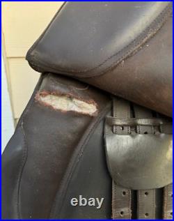 Used 17 English All Purpose Training Show Saddle Schooling, Competition