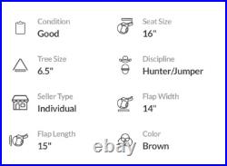 Used 17 English All Purpose Training Show Saddle Schooling, Competition