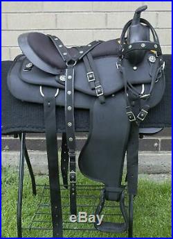 Used 18 Pleasure Trail Riding Western Cordura Comfy Horse Saddle Tack Set
