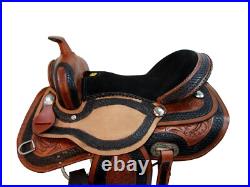 Used Arabian Horse Western Saddle 18 17 16 15 Pleasure Trail Tooled Leather Tack